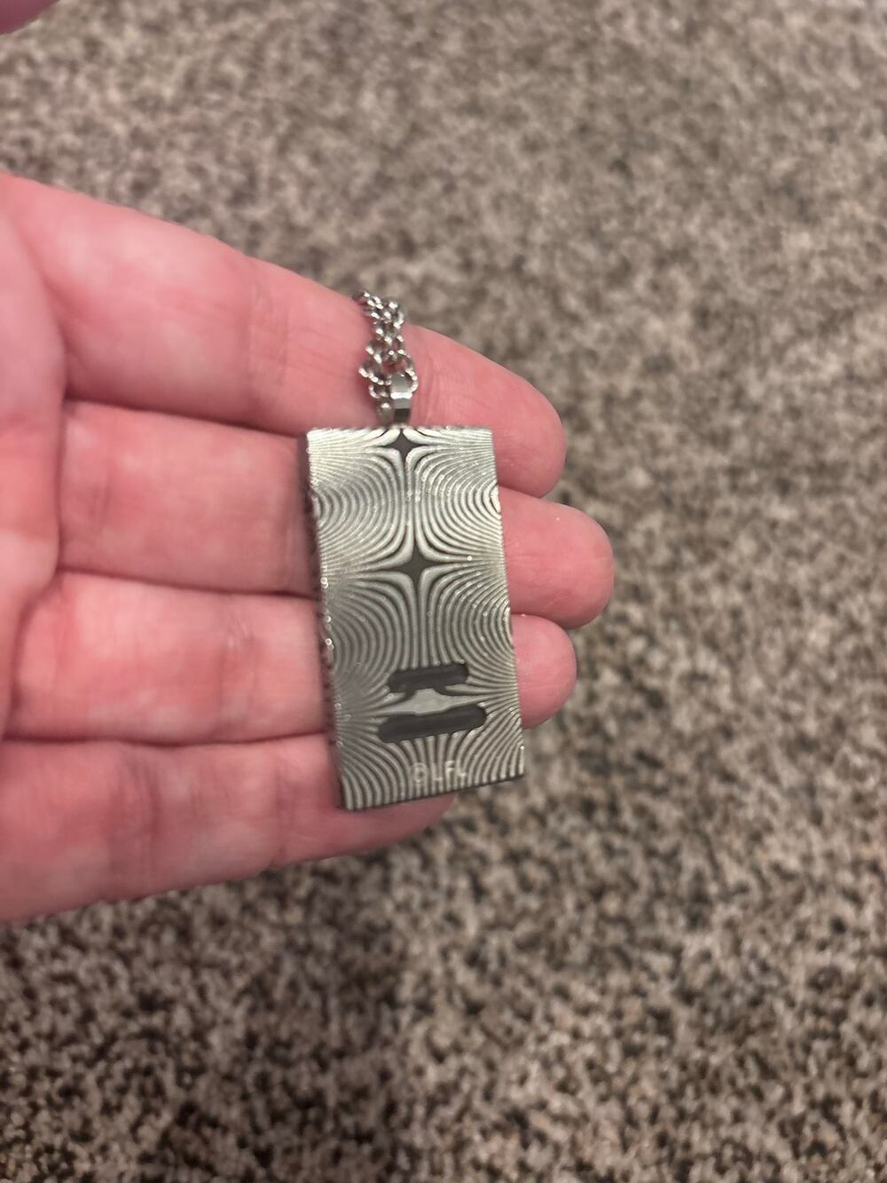 Star Wars Mandalorian Beskar Pendant by RockLove